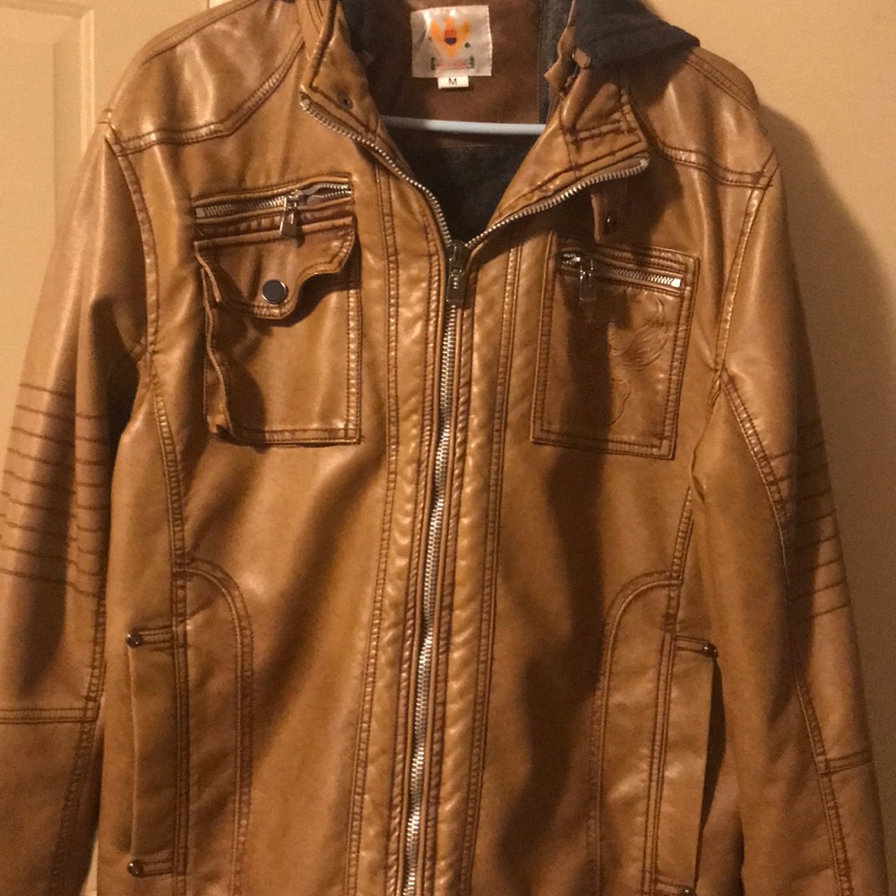 Men pleather Jacket